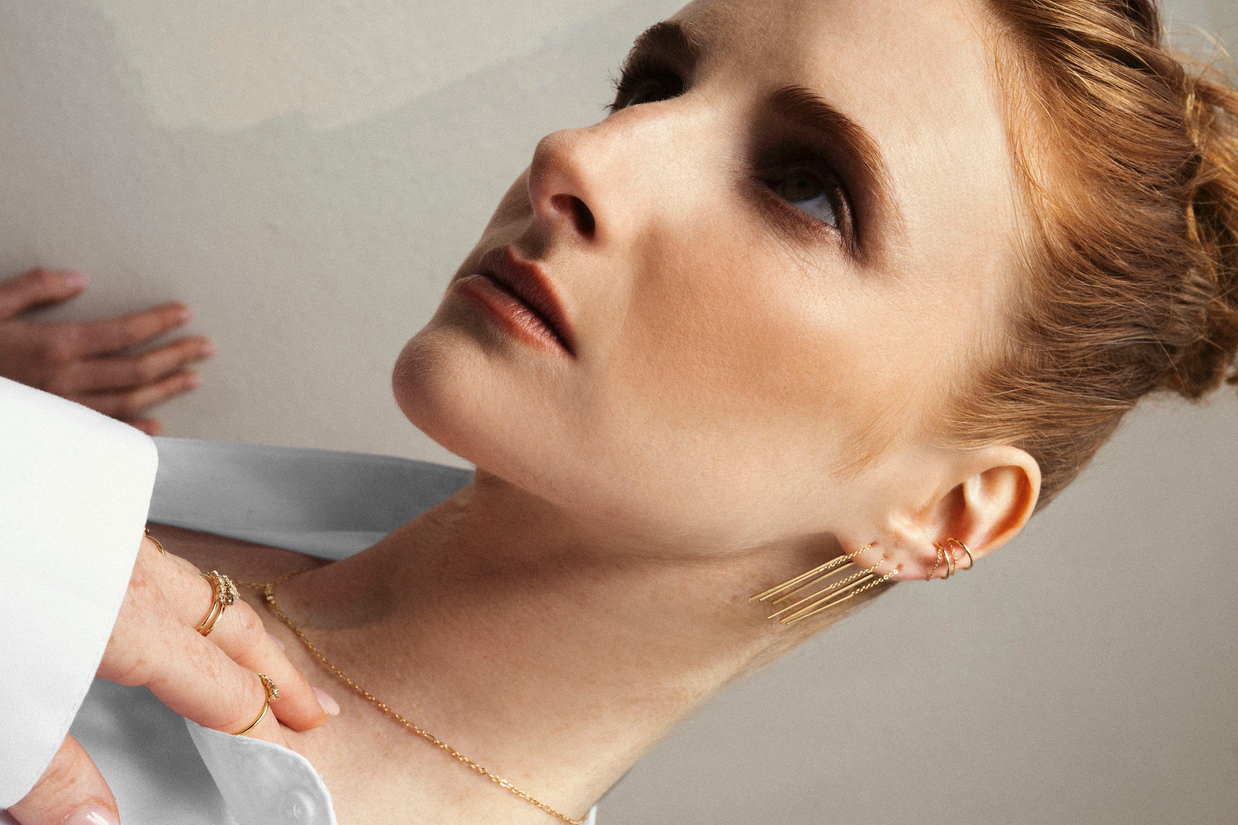 photo mode, boucle chaine fine, earcuff avec chaine fine