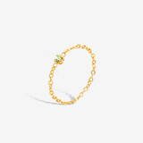 Bague chaîne Alban - Chrysolite