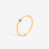 Bague chaîne Alban - Saphir