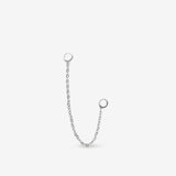 Back Ear - chaîne complémentaire simple argent