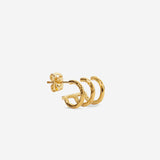 Boucle d'oreille triple anneaux Balthazar