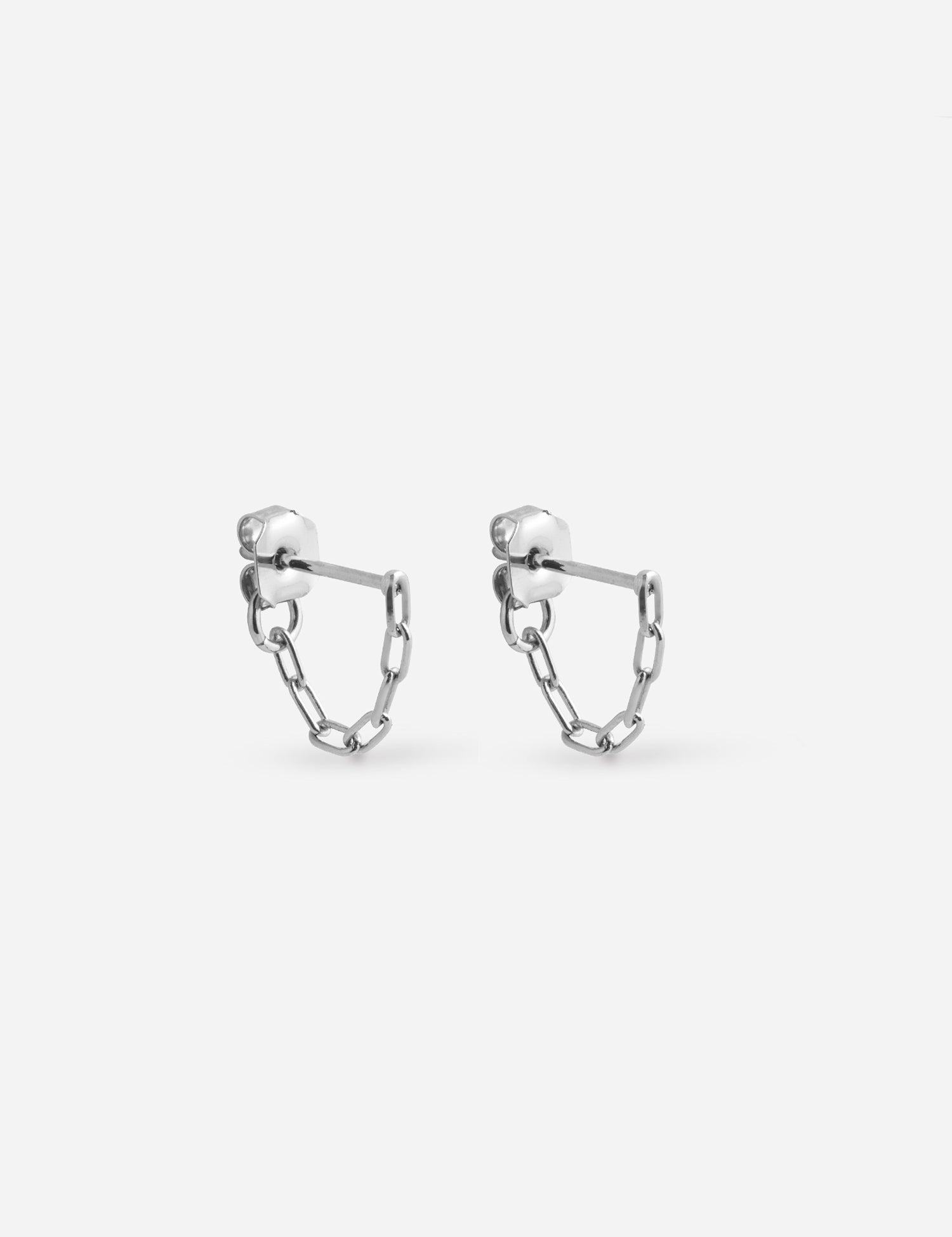 paire de boucle d'oreille maillon palladium