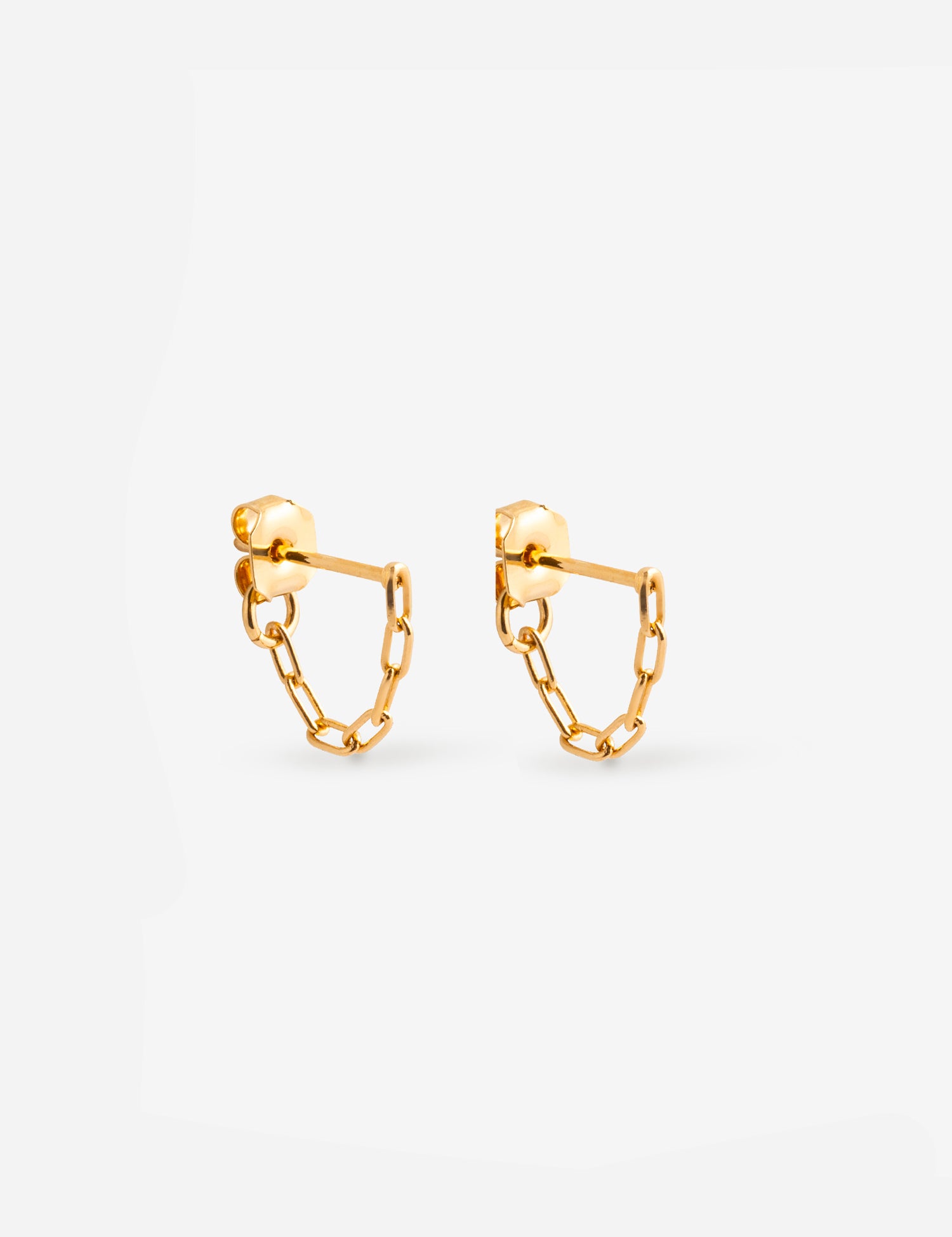 paire de boucles d'oreille à maillon