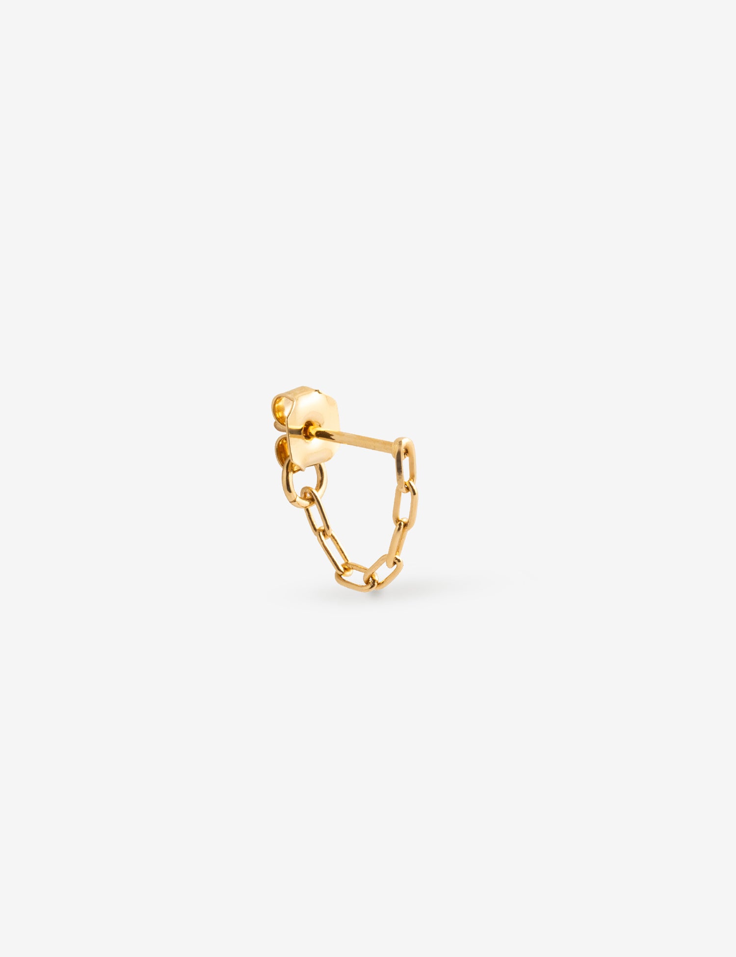 boucle d'oreille chaine à maillons