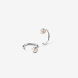 Boucles Dimitri argent - Champagne