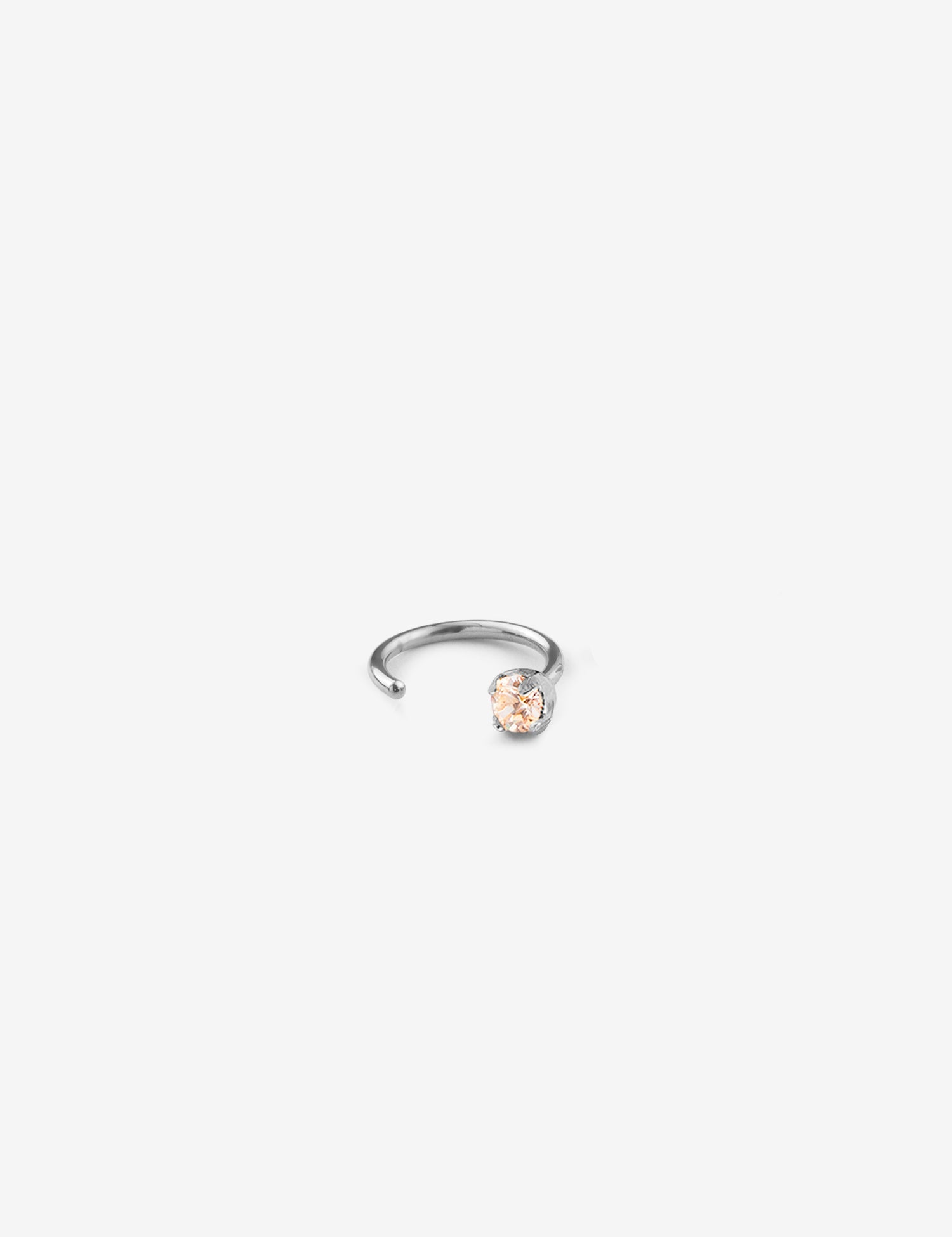 Boucles Dimitri argent - Champagne