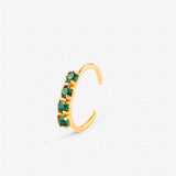 Bague d'oreille Jacob - Emeraude