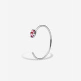Bague fine Jules argentée - Lila