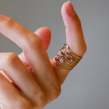 Bague fine Jules argentée - Lila