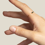 Bague fine Jules - Emeraude