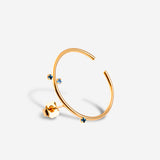 mono boucle conch anneau bleu