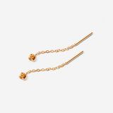 Boucles chaîne Marius - Topaze