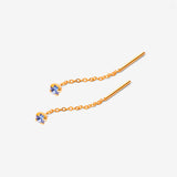 Boucles chaîne Marius - Saphir