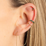 Bague d'oreille Jacob - Emeraude