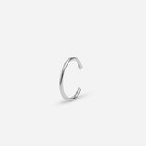 Bague d'oreille fine argentée Pierre