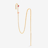 Boucle d'oreille Prosper - Rose