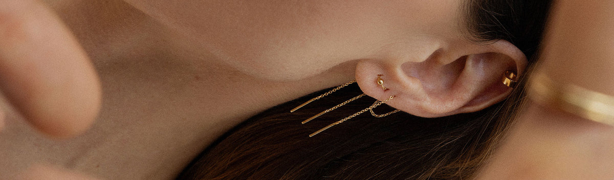 Nos boucles d'oreilles chaînes