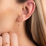 Earcuff argenté Jean - Champagne