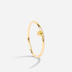 Bague fine avec pierre verte Adrien April Please