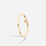Bague fine avec pierre rose Adrien April Please