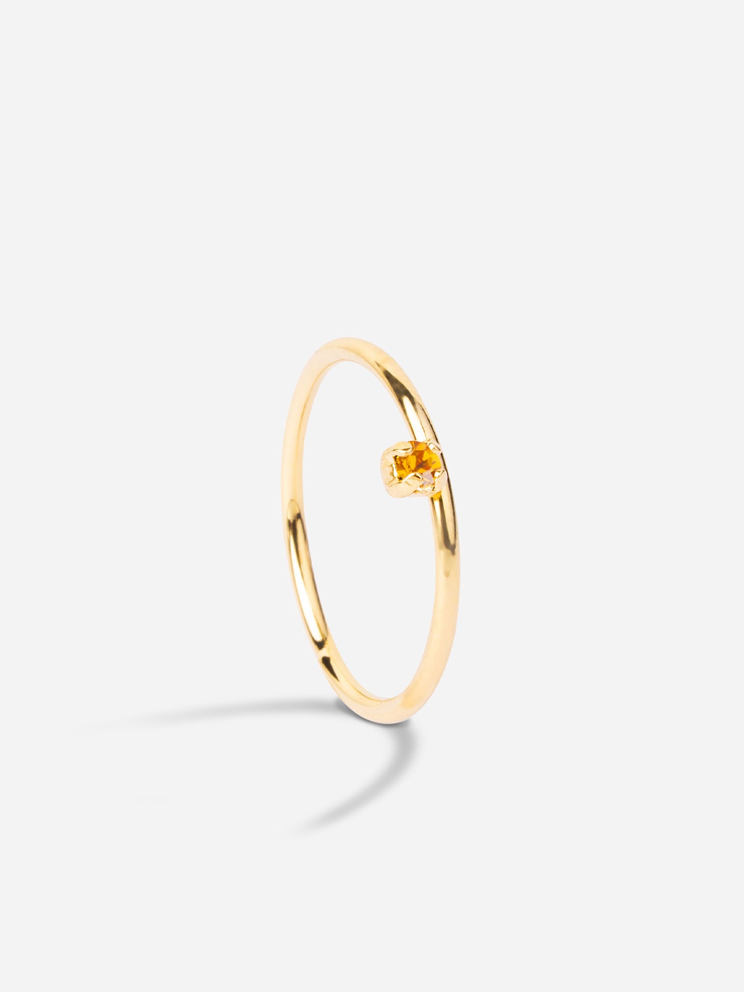 Bague fine avec pierre topaz Adrien April Please