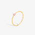 bague chaine lila plaqué or