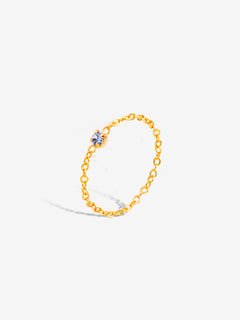 Bague chaîne Alban - Saphir