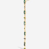 Boucle cascade de cristaux Alceste - Vert