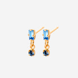 paire de boucles d'oreilles bleue