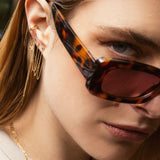 Boucles pendantes Bastien - Emeraude