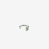 Boucles Dimitri argent - Chrysolite