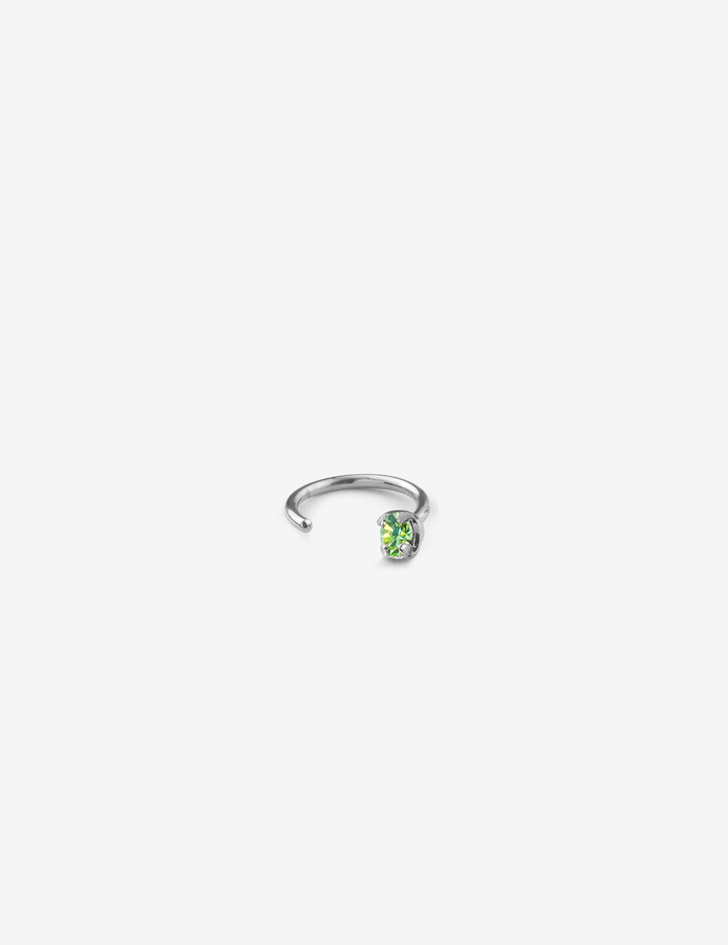 Boucles Dimitri argent - Chrysolite