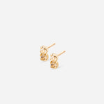 clous d'oreilles avec cristaux nude April Please