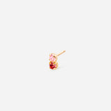 clou d'oreille avec cristaux rose April Please