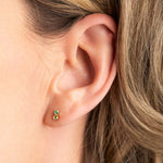 Boucles avec pierres vertes April Please