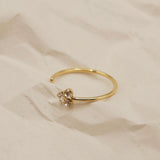 Bague fleur et cristaux April Please