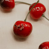 Boucles cristaux rose