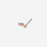 Boucle Gaston argent - Rose