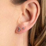 puces avec pierres bleues April Please