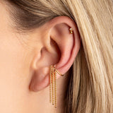 Bague d'oreille Germain avec chaînes