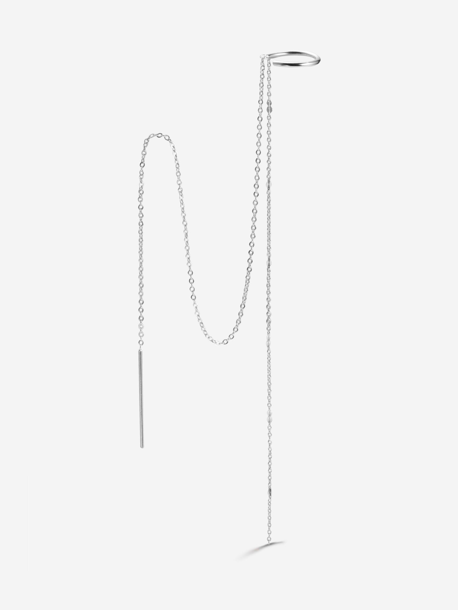 bague d'oreille chaine et anneau palladium