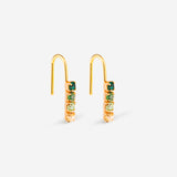 Boucles d'oreilles Hugo - Vert