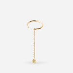 boucle sans piercing avec cristal vert April Please