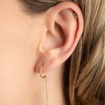 Ear cuff avec chaînette et cristal April Please