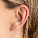 Ear cuff avec chaînette et cristal April Please