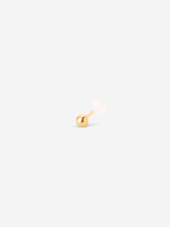 Piercing bille dorée