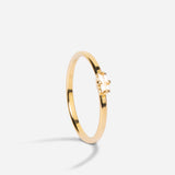 Bague fine avec cristal baguette April Please