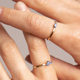 Bagues fines avec pierres bleues April Please