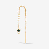 Boucle chaîne Léon - Emeraude