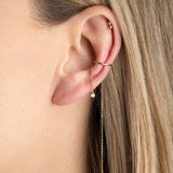 Bague d'oreille chaînes Maël - Champagne